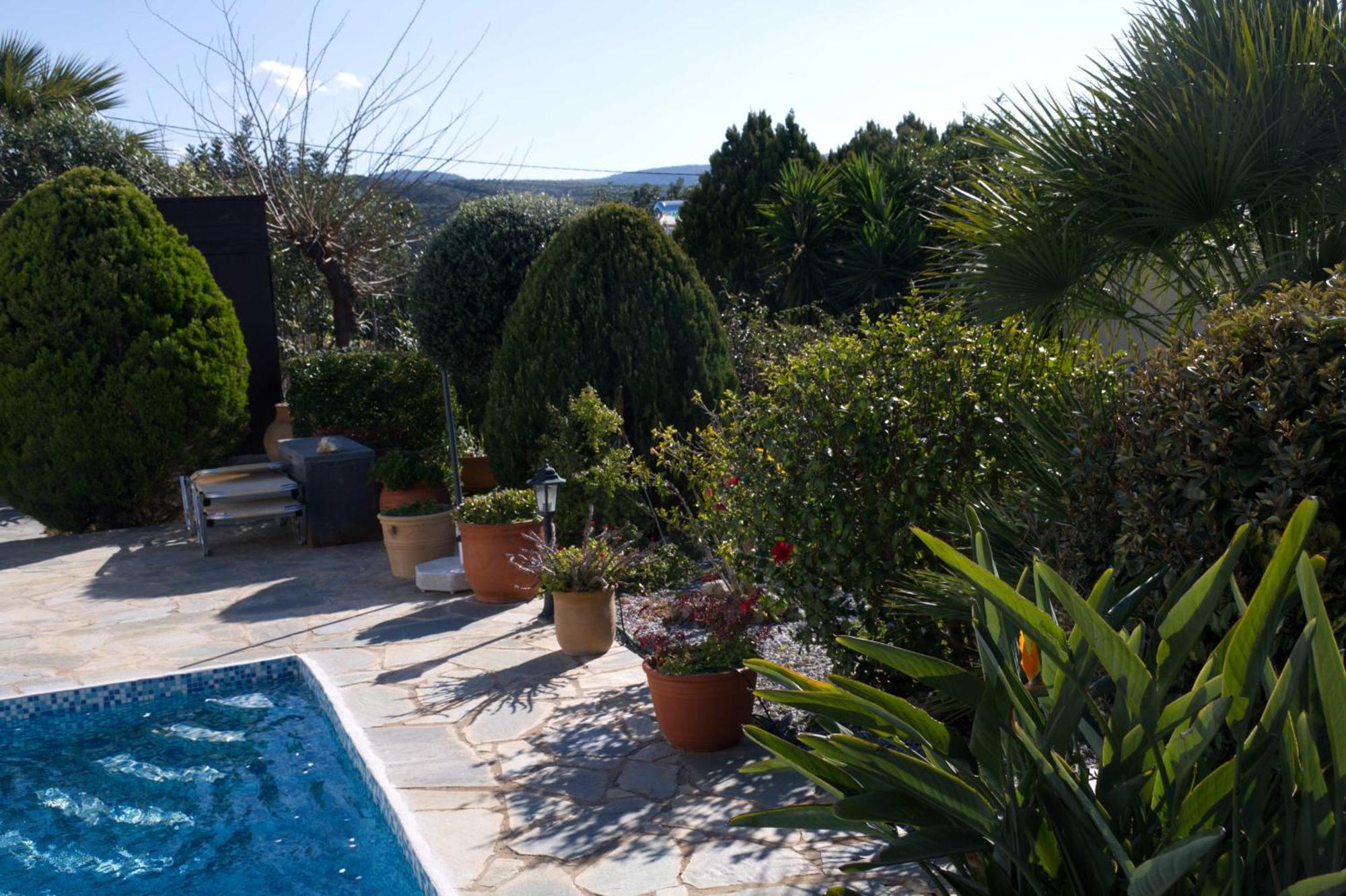 Gemuetliche Villa Mailin Priv. Pool Schoene Aussicht Skouloúfia Exteriör bild