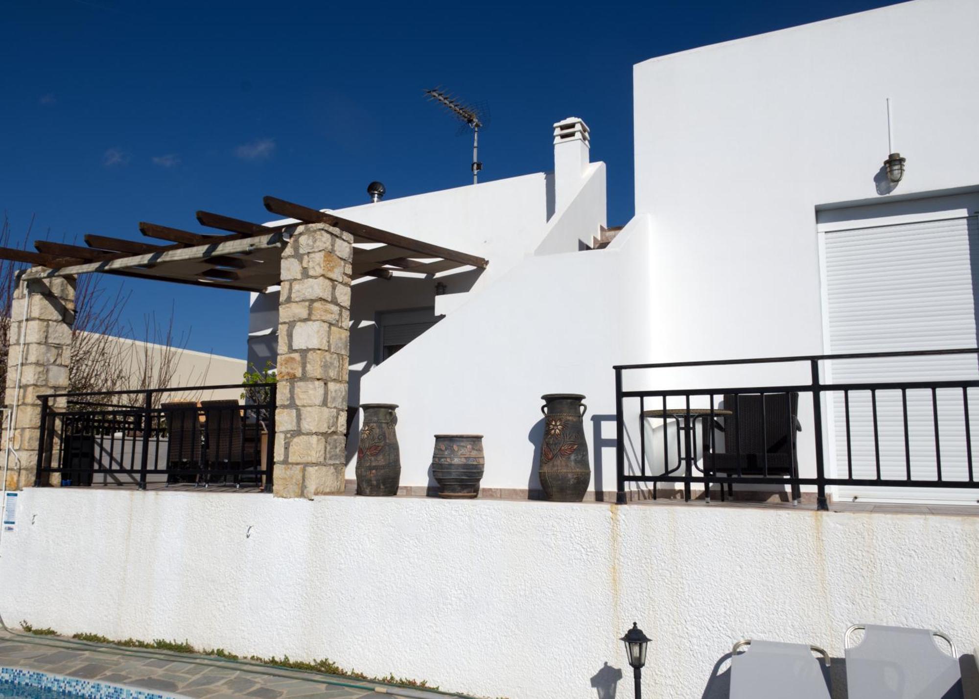 Gemuetliche Villa Mailin Priv. Pool Schoene Aussicht Skouloúfia Exteriör bild