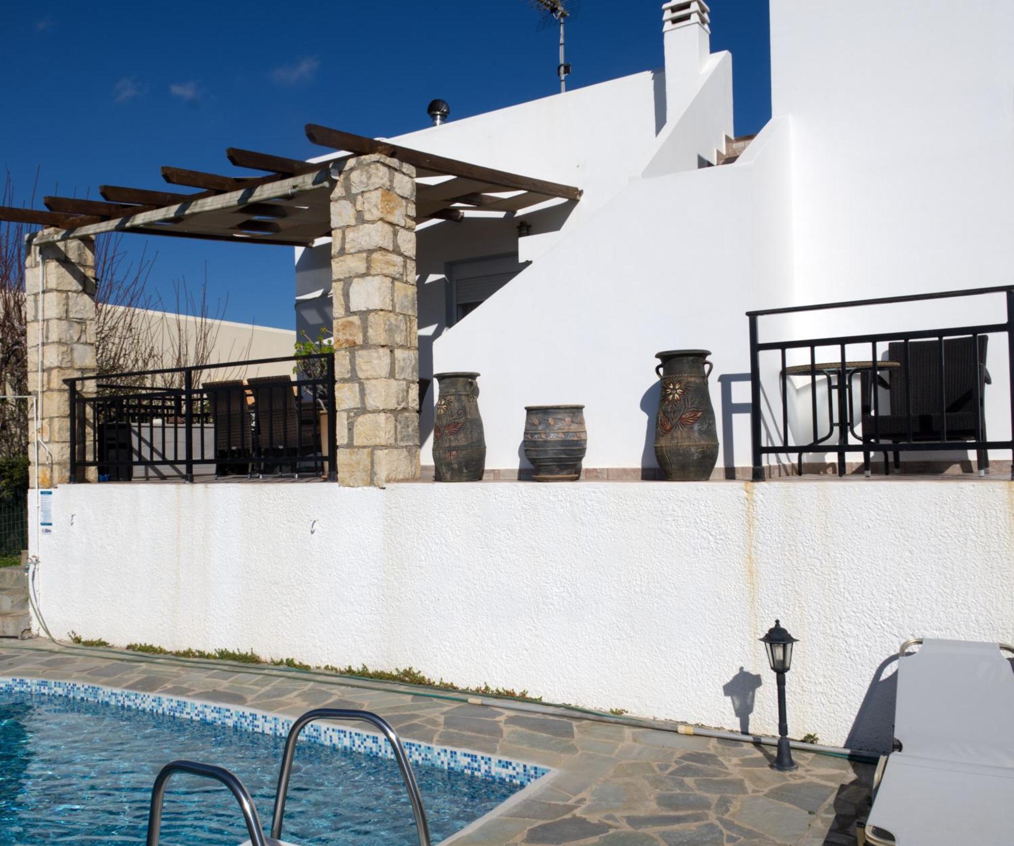 Gemuetliche Villa Mailin Priv. Pool Schoene Aussicht Skouloúfia Exteriör bild